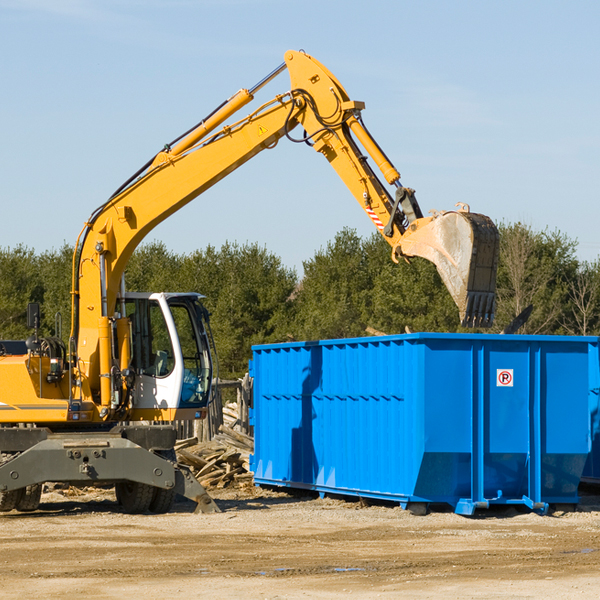 can i pay for a residential dumpster rental online in Pigeon